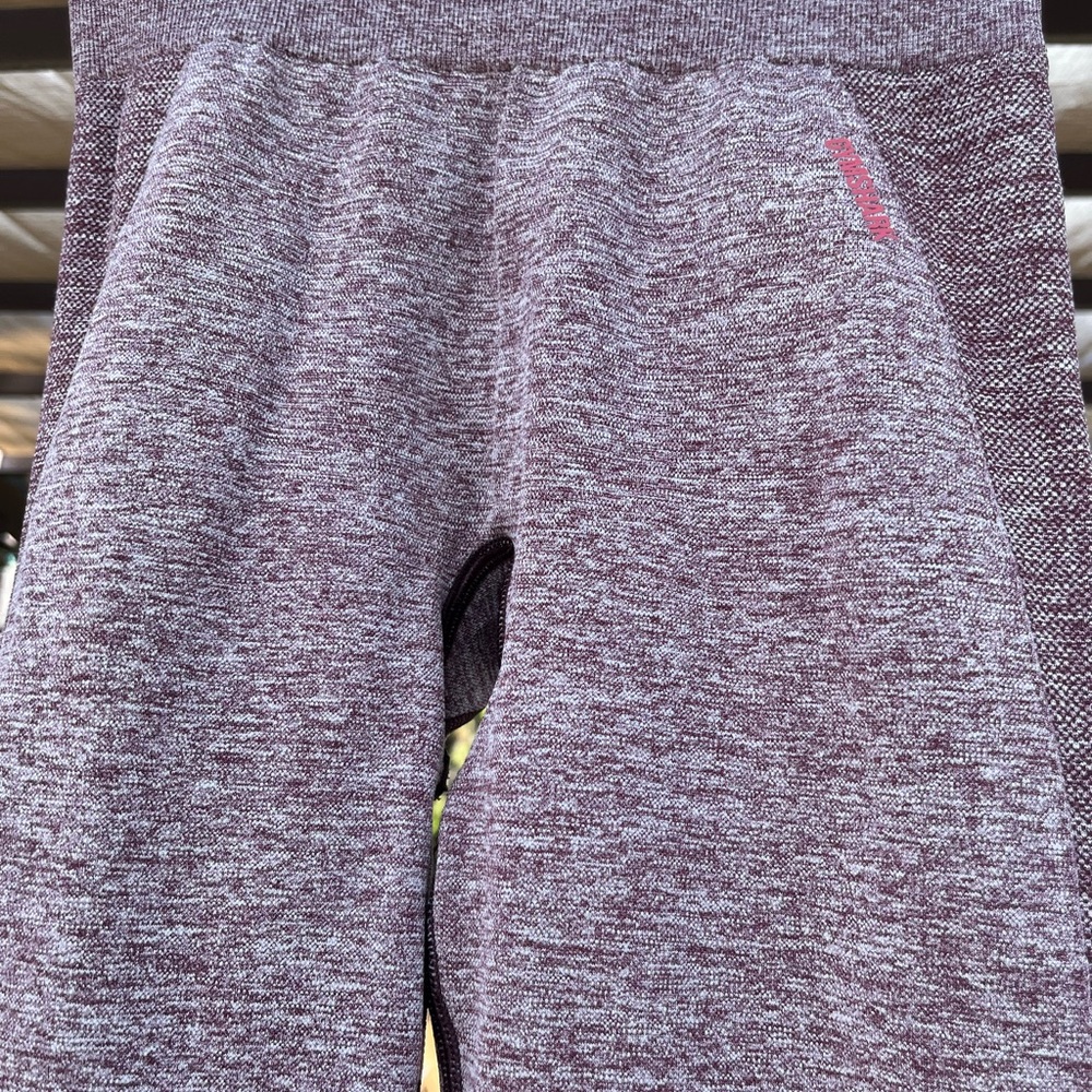 Gymshark  Heathered Burgundy Leggings